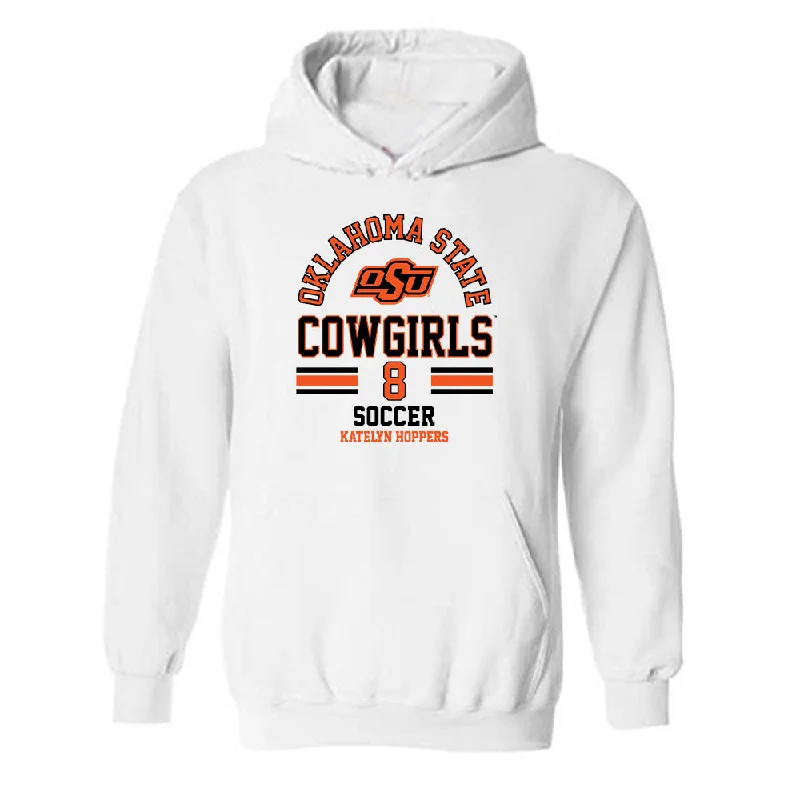 Oklahoma State - NCAA Women's Soccer : Katelyn Hoppers - Classic Fashion Shersey Hooded Sweatshirt Hoodie with Cuffed Sleeves Snug Secure Oklahoma State - NCAA Women's Soccer : Katelyn Hoppers - Classic Fashion Shersey Hooded Sweatshirt Hoodie with Cuffed Sleeves Snug Secure