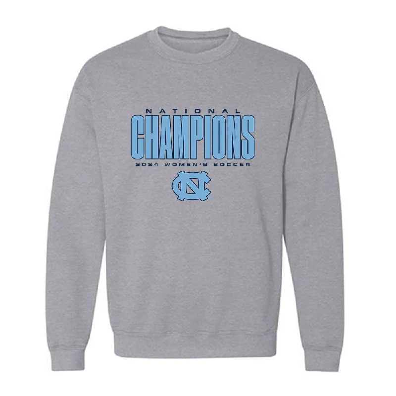 UNC - NCAA Women's Soccer : abby gundry - National Champs Crewneck Sweatshirt Hoodie with Patch Decorative Personalized UNC - NCAA Women's Soccer : abby gundry - National Champs Crewneck Sweatshirt Hoodie with Patch Decorative Personalized