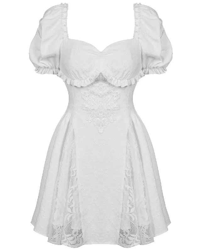 Dark In Love Gothic Applique White Jacquard Lace Mini Dress Stylish Ribbed Mini Dress Dark In Love Gothic Applique White Jacquard Lace Mini Dress Stylish Ribbed Mini Dress