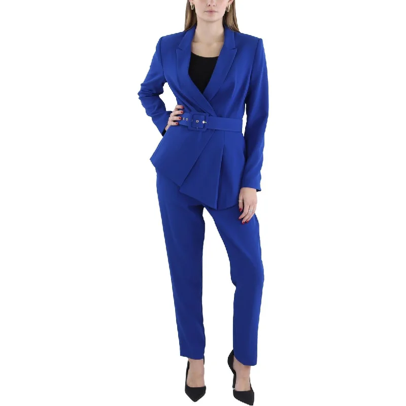 Womens Crepe 2PC Pant Suit Soft Stretch Leggings