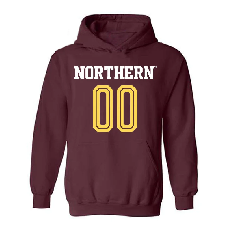 NSU - NCAA Women's Soccer : Alexus Townsend - Maroon Replica Hooded Sweatshirt Hoodie with Neon Bright Vibrant NSU - NCAA Women's Soccer : Alexus Townsend - Maroon Replica Hooded Sweatshirt Hoodie with Neon Bright Vibrant