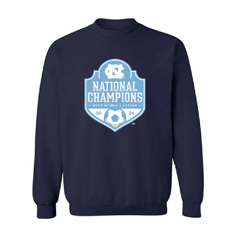 UNC - NCAA Women's Soccer : Emerson Elgin - National Champs Crewneck Sweatshirt Hoodie with Ribbed Cuffs Snug Fit Comfort UNC - NCAA Women's Soccer : Emerson Elgin - National Champs Crewneck Sweatshirt Hoodie with Ribbed Cuffs Snug Fit Comfort