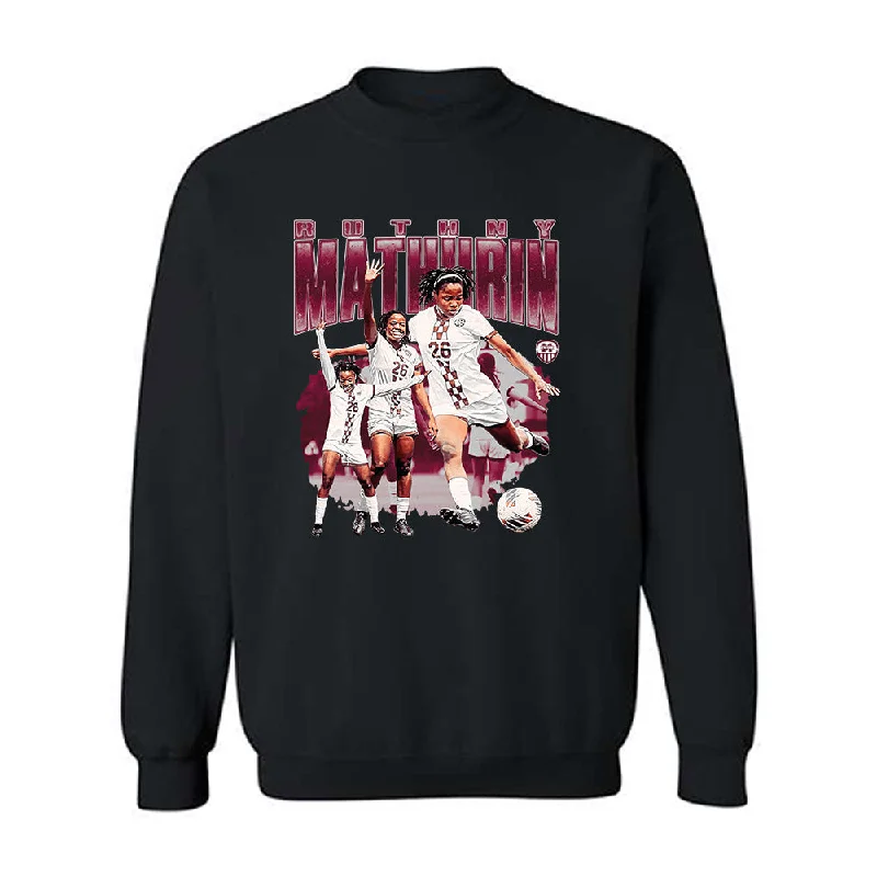 Mississippi State - NCAA Women's Soccer : Ruthny Mathurin - Player Collage Crewneck Sweatshirt Hoodie with V-Neck Classic Versatile Mississippi State - NCAA Women's Soccer : Ruthny Mathurin - Player Collage Crewneck Sweatshirt Hoodie with V-Neck Classic Versatile