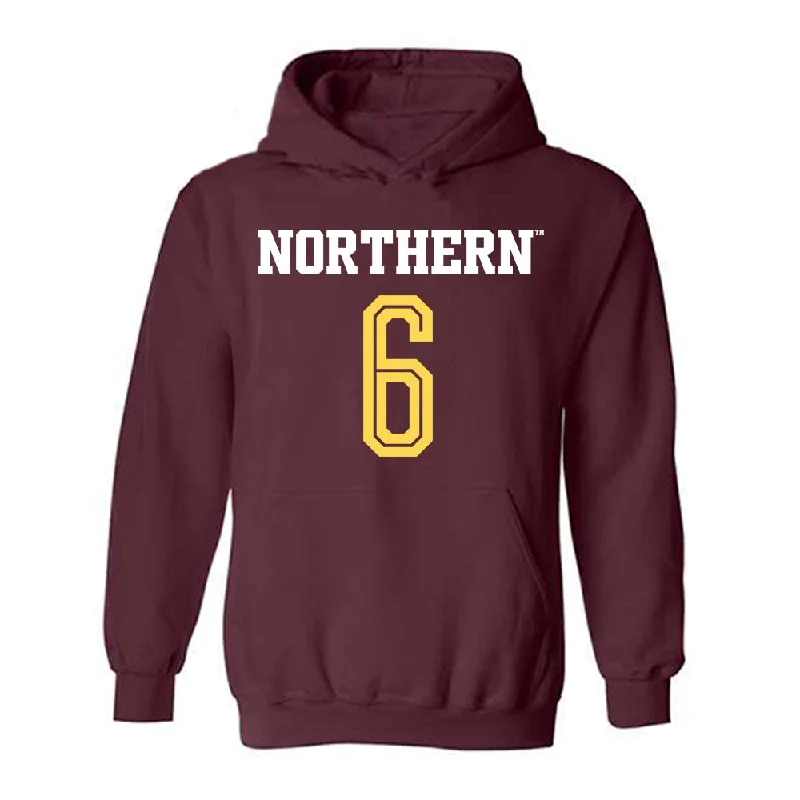 NSU - NCAA Women's Soccer : Sydney Gilbertson - Replica Shersey Hooded Sweatshirt Hoodie with Turtle Neck Cozy Winter NSU - NCAA Women's Soccer : Sydney Gilbertson - Replica Shersey Hooded Sweatshirt Hoodie with Turtle Neck Cozy Winter