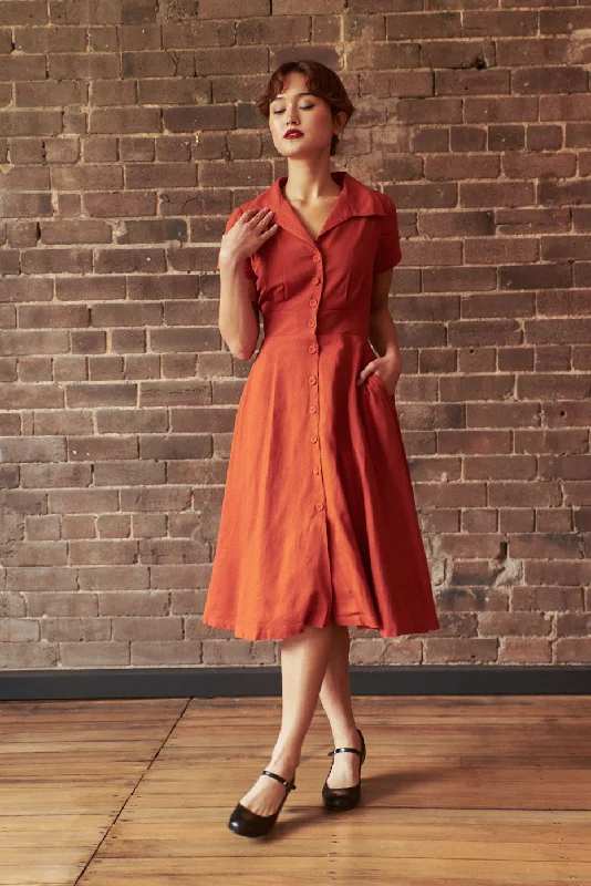 Loretta Rust Dress Tunics Timeless classic