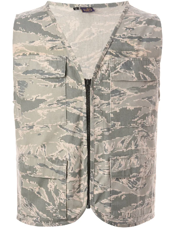 Reworked Jeff Camo Fisherman Jacket - S Quilted Jacket Puffer Jacket Insulated Jacket Reworked Jeff Camo Fisherman Jacket - S Quilted Jacket Puffer Jacket Insulated Jacket