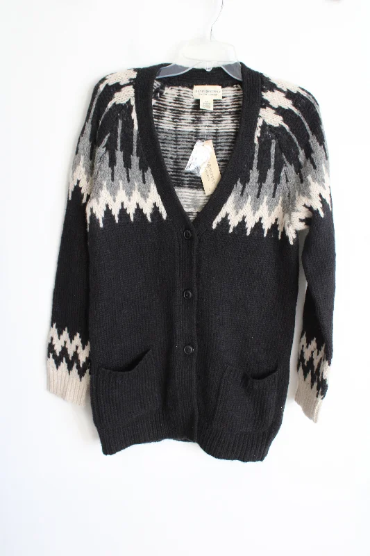 NEW Ralph Lauren Denim & Supply Black Knit Wool Blend Cardigan | M Plaid Cardigan Polka Dot Checkered NEW Ralph Lauren Denim & Supply Black Knit Wool Blend Cardigan | M Plaid Cardigan Polka Dot Checkered