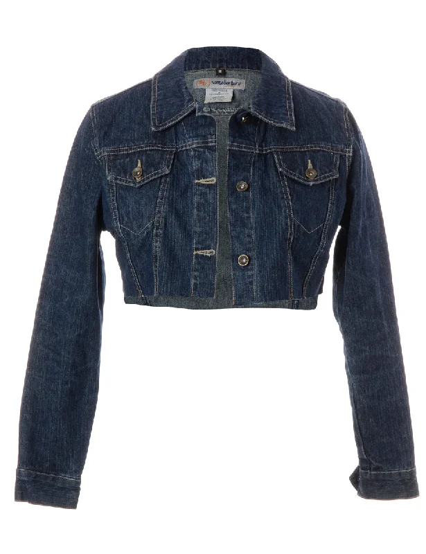 Reworked Kylie Raw Edge Cropped Denim Jacket - M Striped Jacket Polka Dot Jacket Floral Jacket Reworked Kylie Raw Edge Cropped Denim Jacket - M Striped Jacket Polka Dot Jacket Floral Jacket