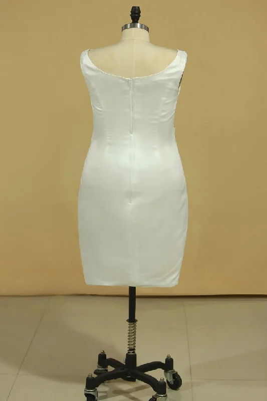 Mother Of The Bride Dresses Scoop With Applique And Jacket Sheath Satin Welt Pockets Slit Pockets Flap Pockets Mother Of The Bride Dresses Scoop With Applique And Jacket Sheath Satin Welt Pockets Slit Pockets Flap Pockets