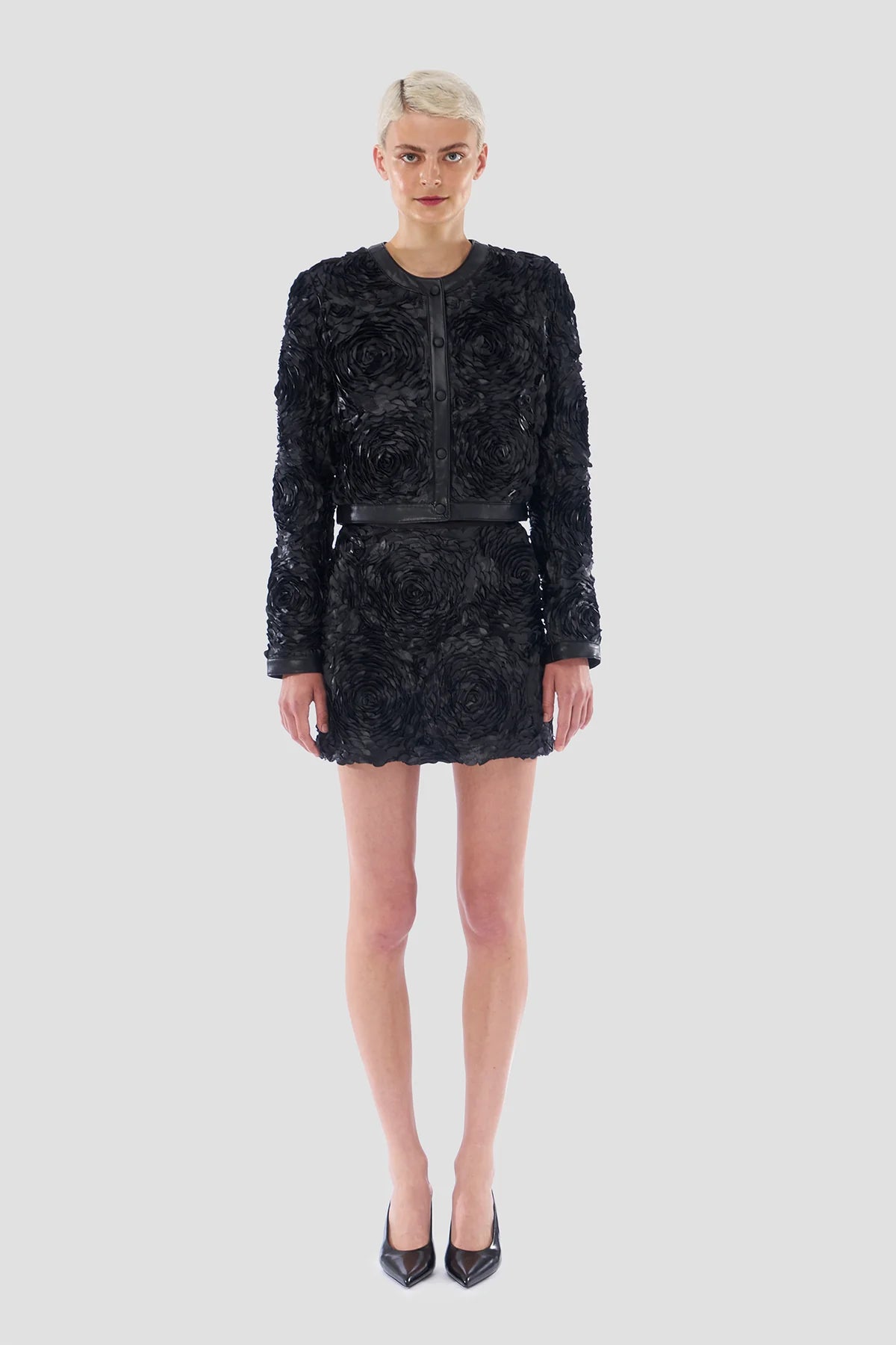 LE SUPERBE HEAVY PETALS JACKET Faux Fur Jacket Real Fur Jacket Shearling Jacket