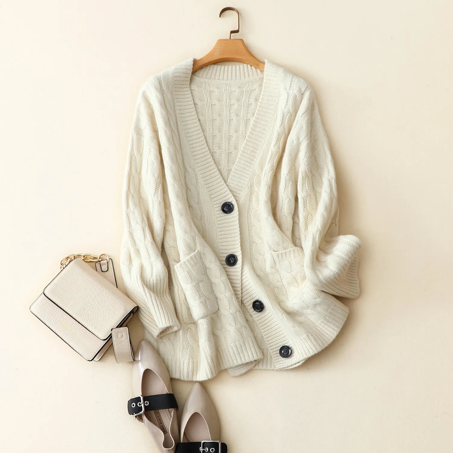 Grain Fields Cardigan Cashmere Womens Sweater Chenille Blend Fleece Blend Nylon Blend Grain Fields Cardigan Cashmere Womens Sweater Chenille Blend Fleece Blend Nylon Blend