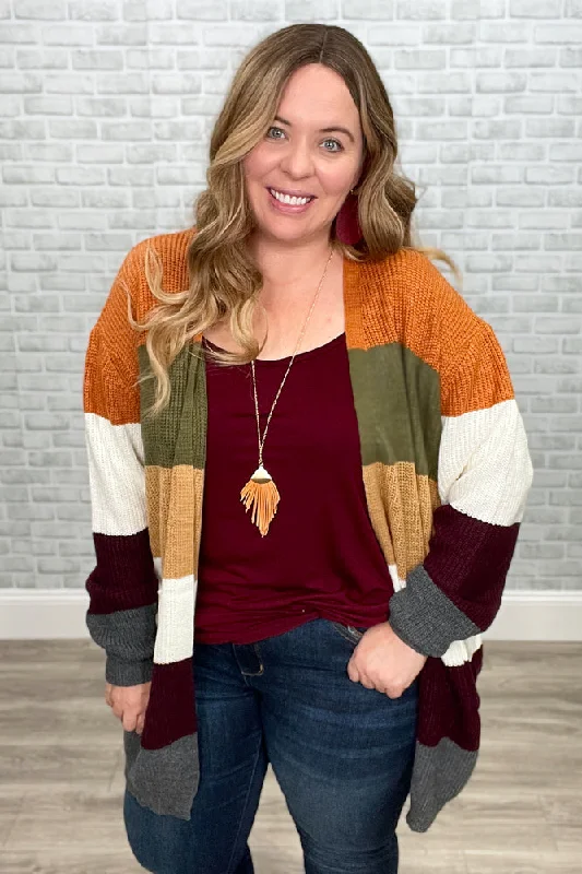 Fall Breeze Wide Stripe Sweater Knit Cardigan with pockets Real Fur Shearling Chenille Fall Breeze Wide Stripe Sweater Knit Cardigan with pockets Real Fur Shearling Chenille