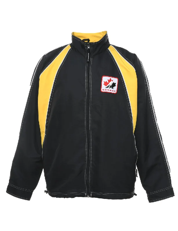 Stormtech Black & Yellow Canada Design Jacket - L Quilted Jacket Puffer Jacket Insulated Jacket Stormtech Black & Yellow Canada Design Jacket - L Quilted Jacket Puffer Jacket Insulated Jacket