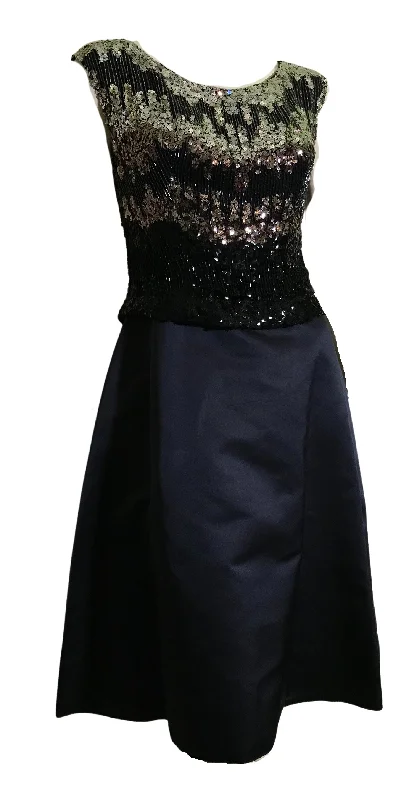 Sparkling Silver Star Sequined Bodice 3 Pc Deep Blue Silk Dress with Jacket circa 1960s Toggled Jacket Drawstring Jacket Belted Jacket Sparkling Silver Star Sequined Bodice 3 Pc Deep Blue Silk Dress with Jacket circa 1960s Toggled Jacket Drawstring Jacket Belted Jacket