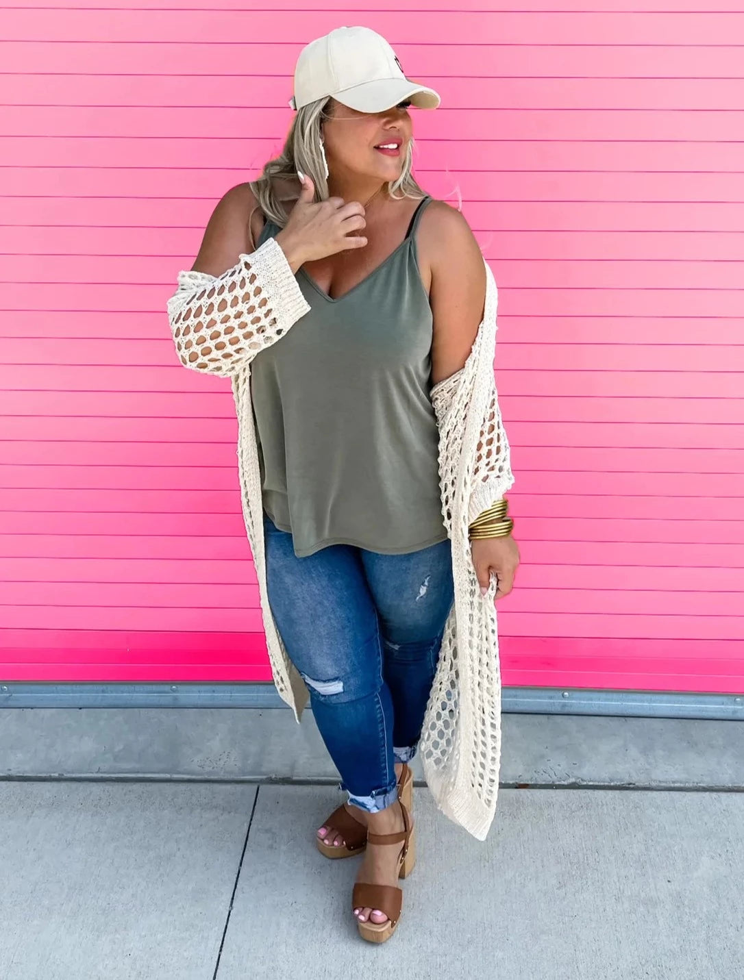 "It's All That" Loose Open Knit Long Cardigan - Blakeley Boxy Cardigan Fitted Cardigan A-Line "It's All That" Loose Open Knit Long Cardigan - Blakeley Boxy Cardigan Fitted Cardigan A-Line