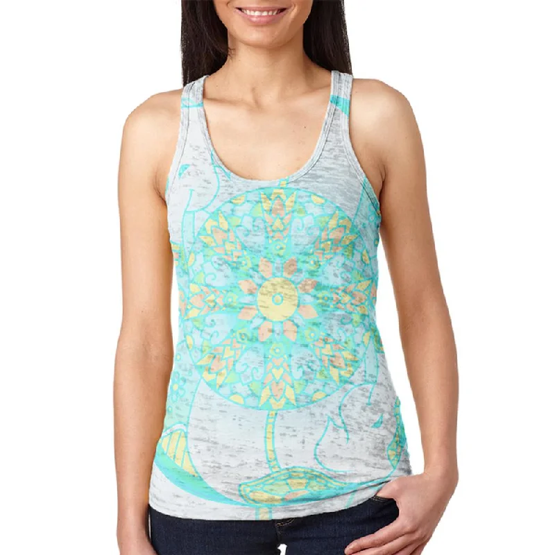 Trippy Elephant Mandala Vintage Juniors Burnout Racerback Tank Top comfortable tank top Trippy Elephant Mandala Vintage Juniors Burnout Racerback Tank Top comfortable tank top