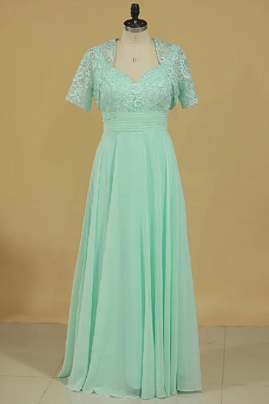 New Arrival Mother Of The Bride Dresses A Line Straps Chiffon & Lace With Jacket Zippered Front Buttoned Front Snap Front New Arrival Mother Of The Bride Dresses A Line Straps Chiffon & Lace With Jacket Zippered Front Buttoned Front Snap Front
