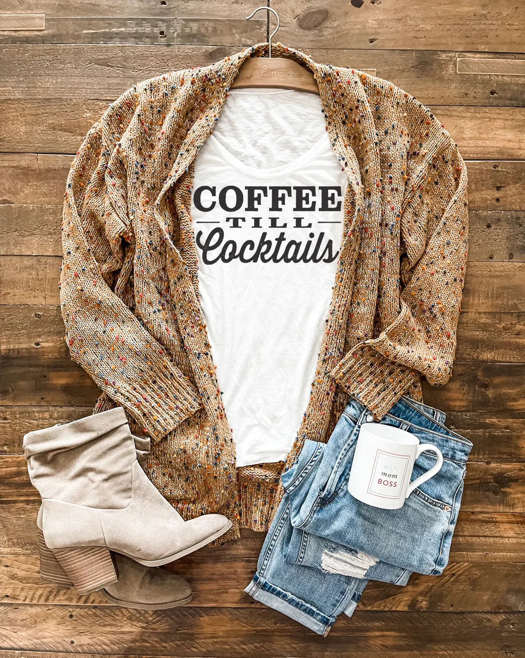 Confetti Dot Cardigans by Blakeley - Robin's Egg, Camel & Orange Anti-Pilling Anti-Shrink Durable Confetti Dot Cardigans by Blakeley - Robin's Egg, Camel & Orange Anti-Pilling Anti-Shrink Durable