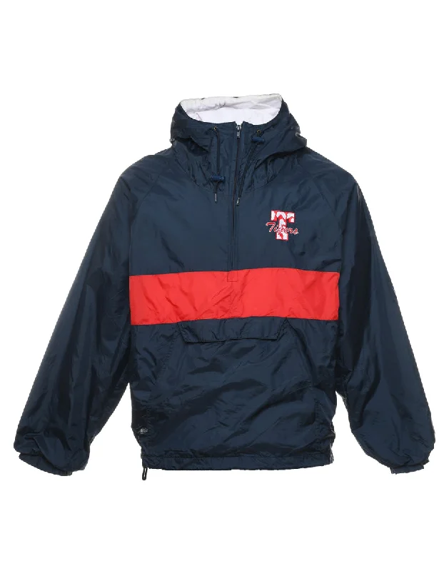 Navy & Red Basketball Design Nylon Jacket - M Mesh Jacket Canvas Jacket Denim Jacket Navy & Red Basketball Design Nylon Jacket - M Mesh Jacket Canvas Jacket Denim Jacket