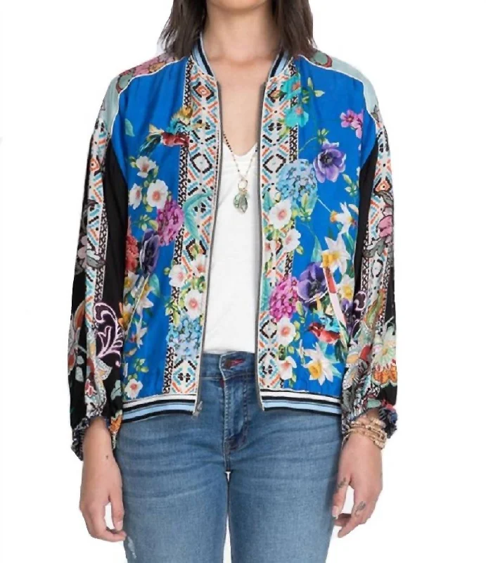 Mizumi Reversible Bomber Jacket In Multi