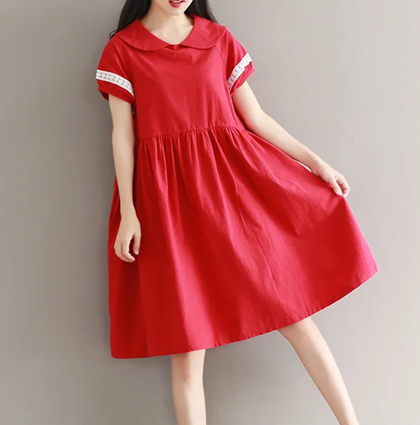 Cute tie red dress yv42377