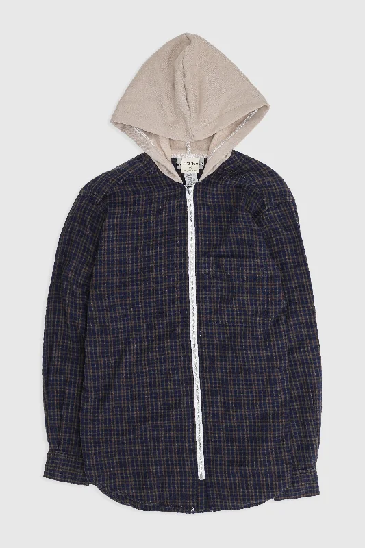 Unisex Rework Hooded Flannel - XS