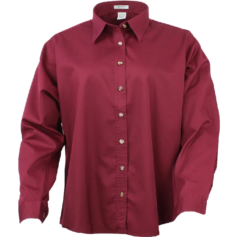 EZCare Woven Long Sleeve Button Up Shirt