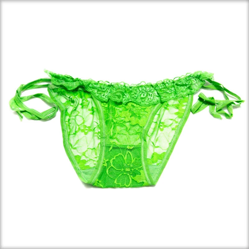 Bikini Style Green Net Panty Tie-side bikini, Adjustable fit, Comfortable, Sexy