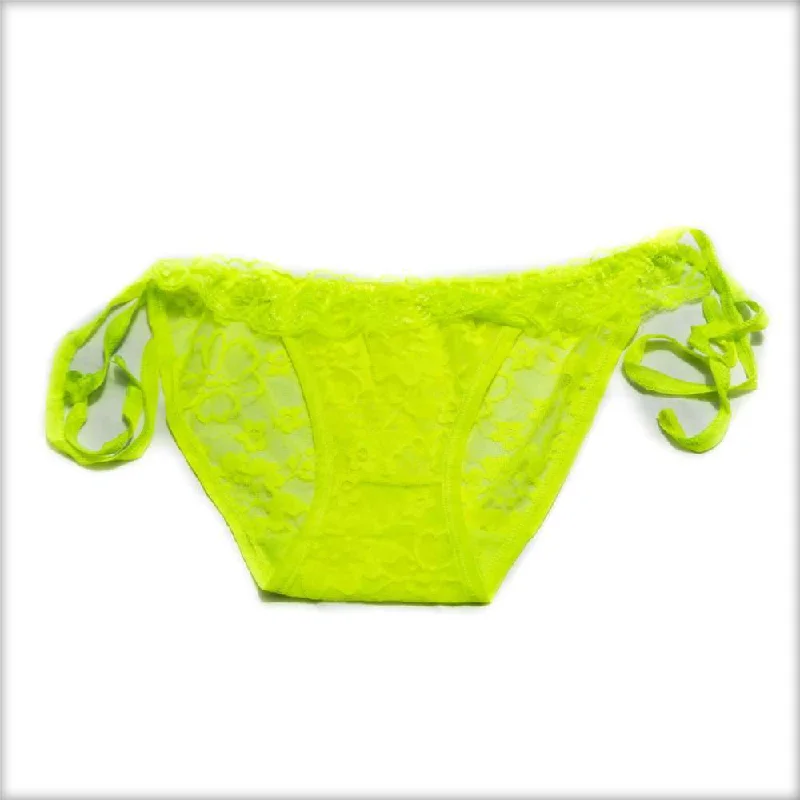 Bikini Style Yellow Net Panty Tie-dye bikini, Fun design, Colorful, Trendy