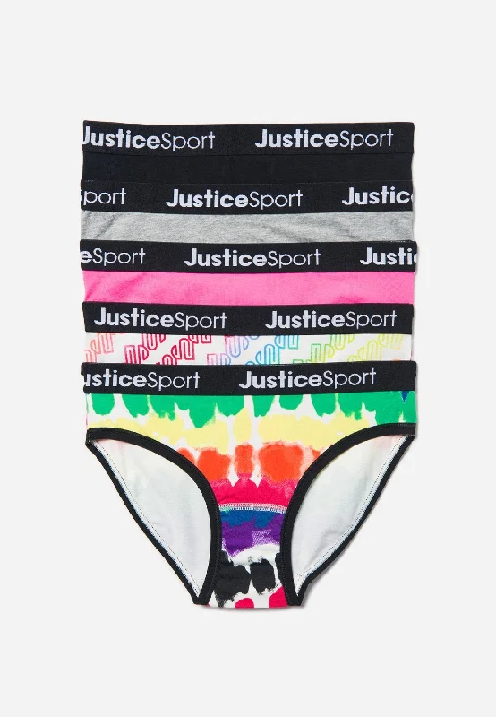 J Sport Graphic Bikini Undies 5 Pack Adjustable bikini, Custom fit, Comfortable, Chic J Sport Graphic Bikini Undies 5 Pack Adjustable bikini, Custom fit, Comfortable, Chic