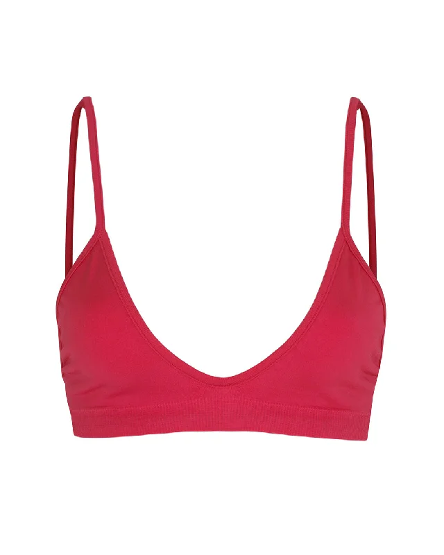 BLISSFUL Bikini Bra Top | Cerise Bikini with bow tie, Feminine, Trendy, Comfortable