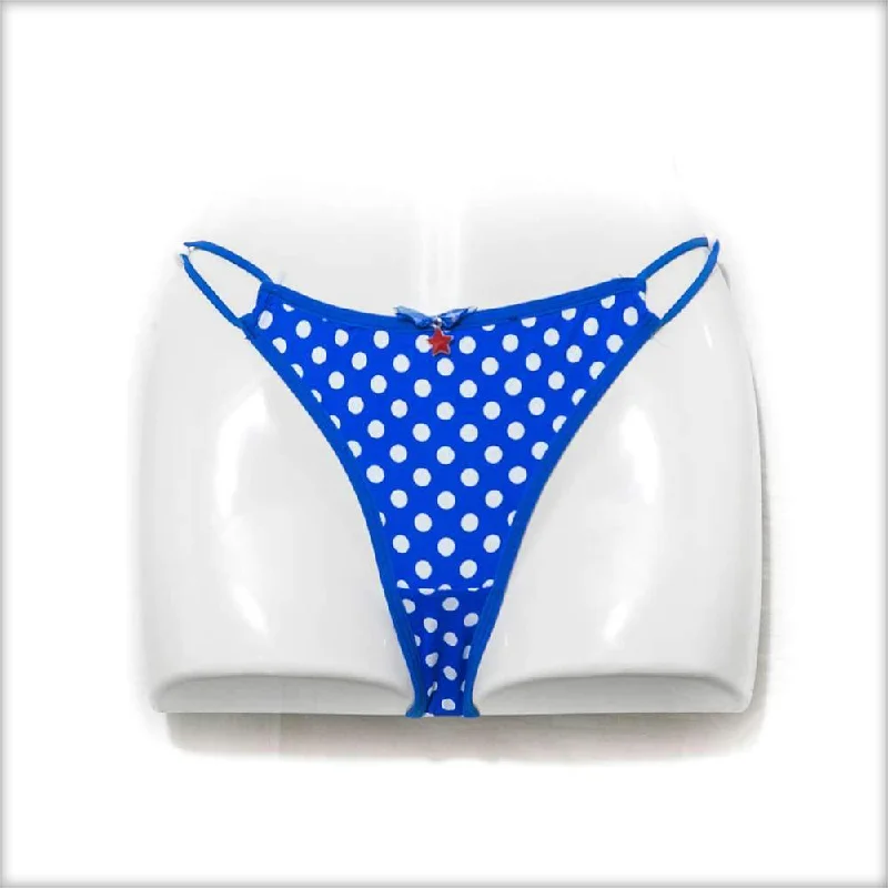 Blue & White Polka Dotted Bikini Panty Striped bikini, Fun design, Trendy, Comfortable Blue & White Polka Dotted Bikini Panty Striped bikini, Fun design, Trendy, Comfortable