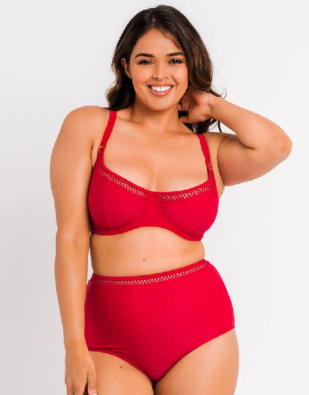 Curvy Kate First Class Multiway Balcony Bikini Top Red Triangle top bikini, Comfortable, Sexy, Simple Curvy Kate First Class Multiway Balcony Bikini Top Red Triangle top bikini, Comfortable, Sexy, Simple