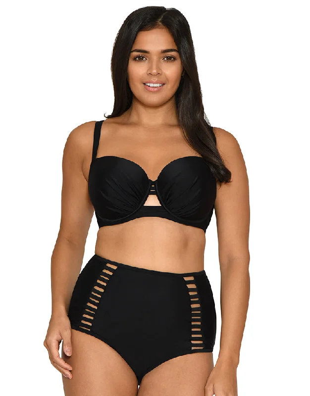 Curvy Kate Maya Padded Balcony Bikini Top Black V-shaped bikini, Sexy, Trendy, Comfortable Curvy Kate Maya Padded Balcony Bikini Top Black V-shaped bikini, Sexy, Trendy, Comfortable