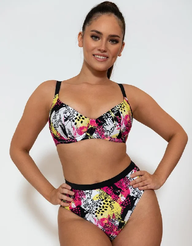 Curvy Kate Sea Leopard Balcony Bikini Top Print Mix Triangle top bikini set, Comfortable, Sexy, Trendy Curvy Kate Sea Leopard Balcony Bikini Top Print Mix Triangle top bikini set, Comfortable, Sexy, Trendy