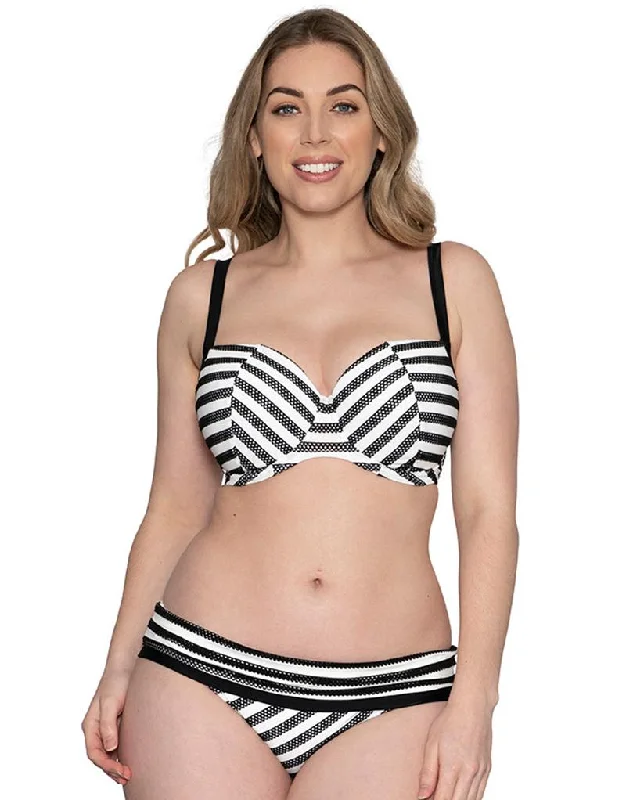 Curvy Kate Sunseeker Padded Balcony Bikini Top Monochrome Two-piece bikini, Classic, Comfortable, Swimwear Curvy Kate Sunseeker Padded Balcony Bikini Top Monochrome Two-piece bikini, Classic, Comfortable, Swimwear