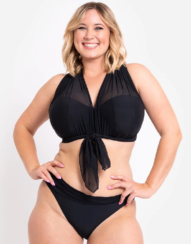 Curvy Kate Wrapsody Bandeau Strapless Multiway Bikini Black Triangle bikini, Simple, Chic, Comfortable Curvy Kate Wrapsody Bandeau Strapless Multiway Bikini Black Triangle bikini, Simple, Chic, Comfortable