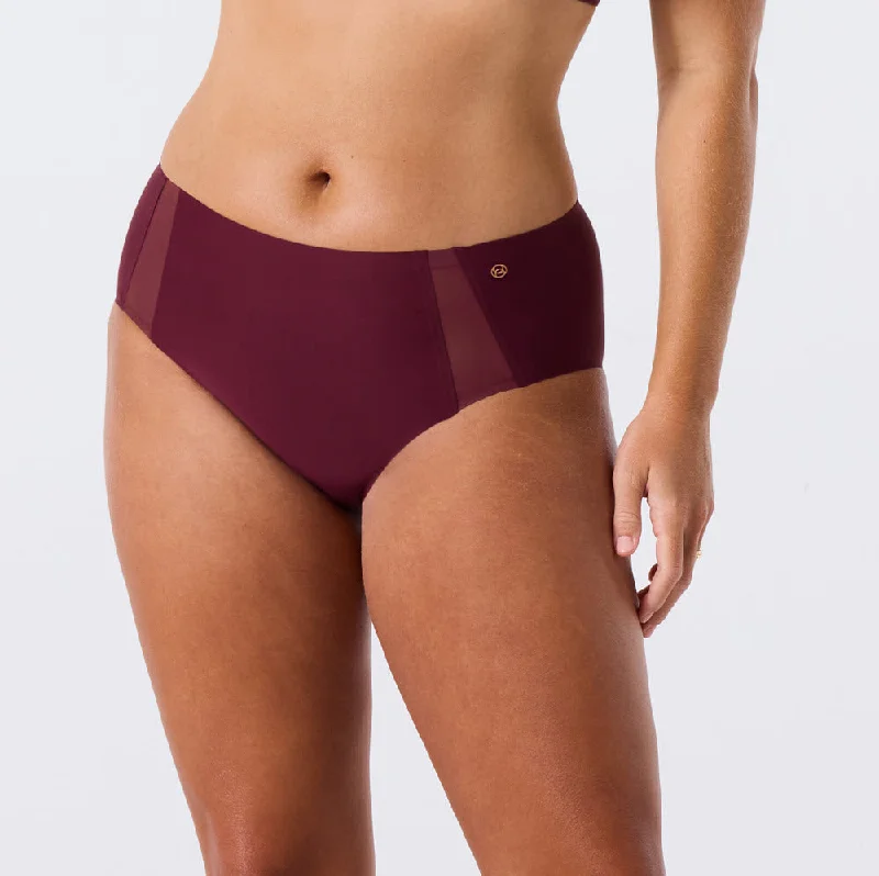 Evelyn & Bobbie High Waisted Retro Winter Berry Bikini Plus Size Panty Cut-out bikini bottom, Sexy, Trendy, Comfortable Evelyn & Bobbie High Waisted Retro Winter Berry Bikini Plus Size Panty Cut-out bikini bottom, Sexy, Trendy, Comfortable