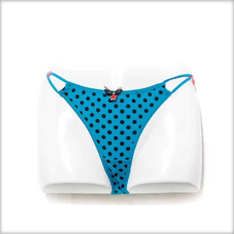 French Blue Polka Dotted Bikini Panty Strapless bikini, Sexy, Chic, Comfortable