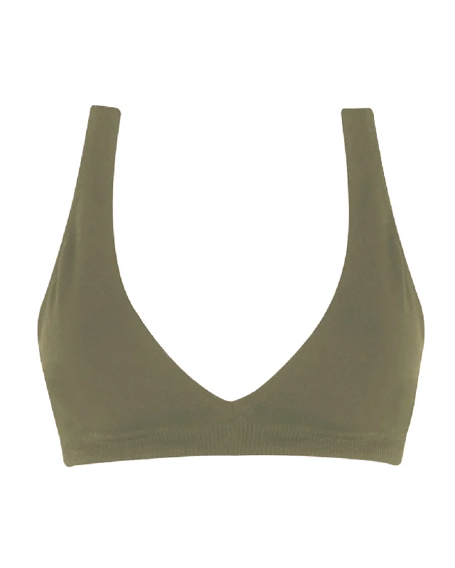 GRACEFUL Bikini Bra Top | Olive Wrap-around bikini, Sexy, Trendy, Comfortable