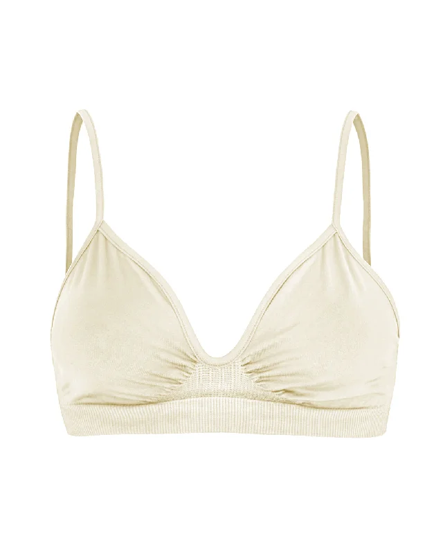 LIBERATED Bikini Bra top | Cream Wide strap bikini, Comfortable, Stylish, Sexy