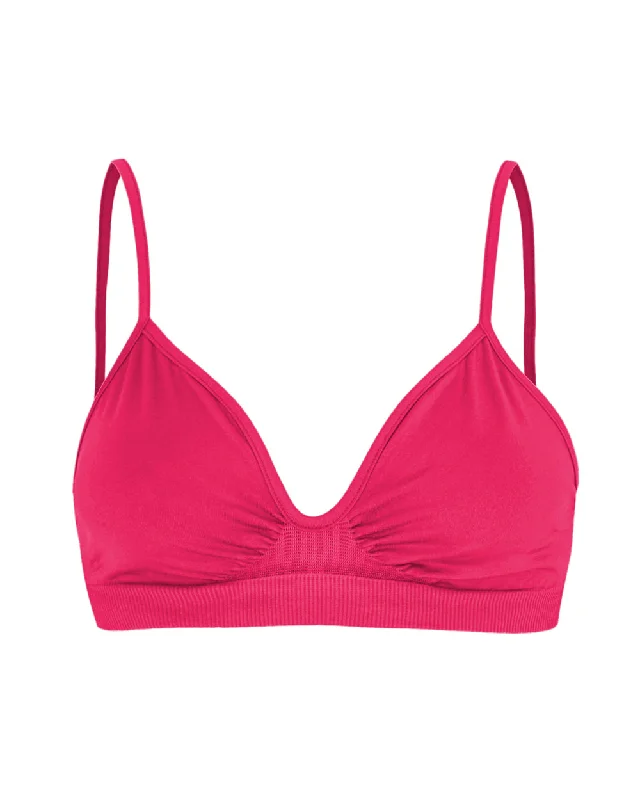 LIBERATED Bikini Bra Top | Fuchsia Bikini with scalloped edges, Chic, Feminine, Trendy LIBERATED Bikini Bra Top | Fuchsia Bikini with scalloped edges, Chic, Feminine, Trendy