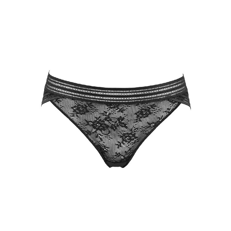 Maison Lejaby MissLejaby Bikini Black Ribbed bikini set, Comfortable, Textured, Trendy Maison Lejaby MissLejaby Bikini Black Ribbed bikini set, Comfortable, Textured, Trendy