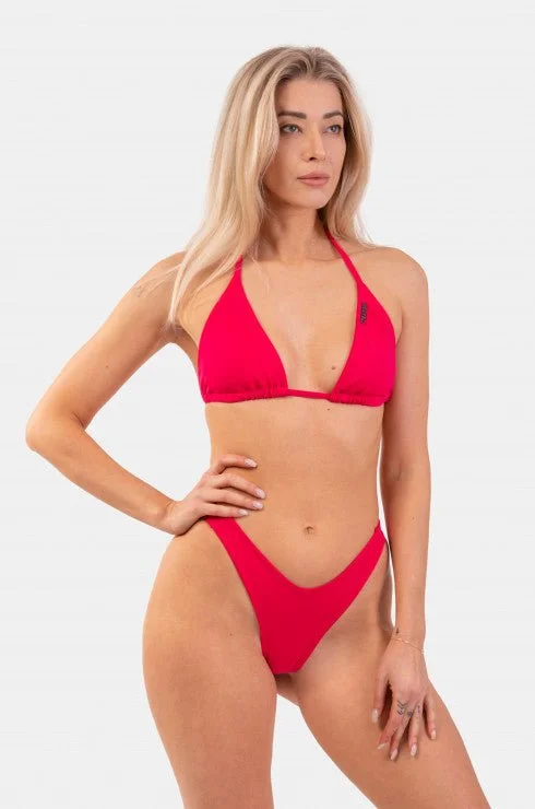 Nebbia Classic Triangle Bikini Top 450 - Pink Printed bikini, Vibrant, Trendy, Chic