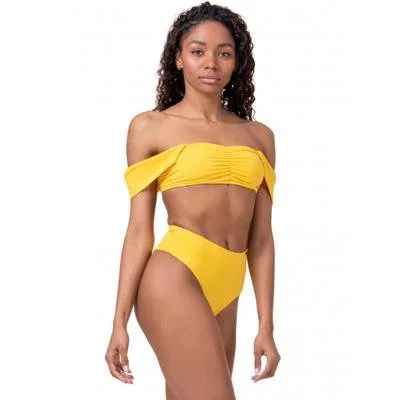 Nebbia High-Energy Bikini Top 553- Yellow Sporty bikini top, Activewear, Comfortable, Trendy Nebbia High-Energy Bikini Top 553- Yellow Sporty bikini top, Activewear, Comfortable, Trendy