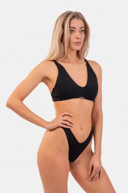 Nebbia Triangle Bralette Bikini top with Padding 457 - Black Red bikini, Bold color, Sexy, Summer Nebbia Triangle Bralette Bikini top with Padding 457 - Black Red bikini, Bold color, Sexy, Summer