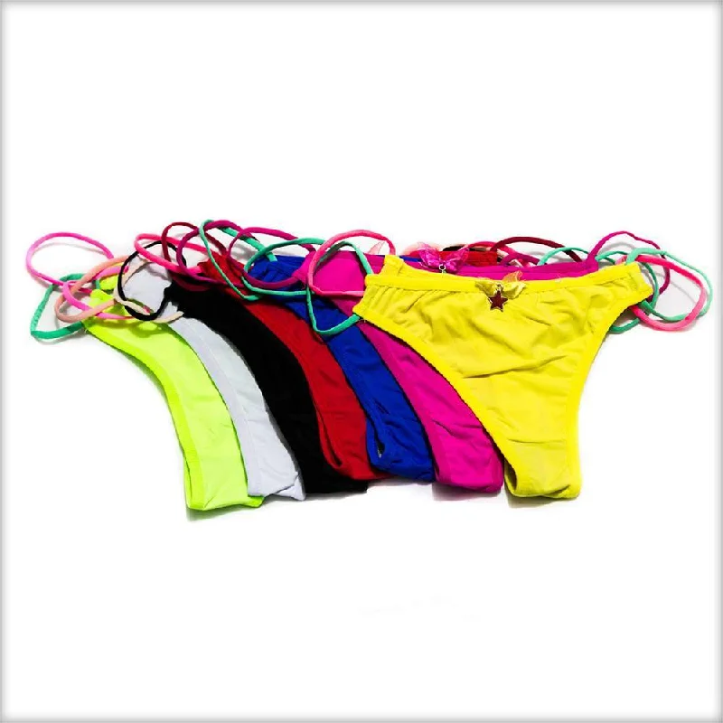 Pack Of 3 Bikini Style Panty Skirted bottom bikini, Feminine, Comfortable, Stylish