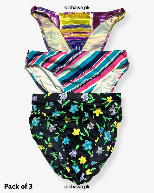 Pack of 3 Imported Stocklot Branded Jersey Panty Bikini Style Sexy Thong Panty Bikini with tassel details, Chic, Fun, Sexy Pack of 3 Imported Stocklot Branded Jersey Panty Bikini Style Sexy Thong Panty Bikini with tassel details, Chic, Fun, Sexy