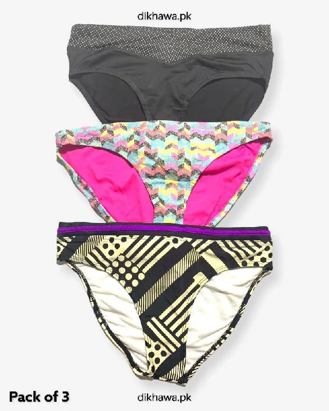 Pack of 3 Imported Stocklot Branded Jersey Panty Bikini Style Sexy Thong Panty Frill bikini top, Feminine, Trendy, Sexy Pack of 3 Imported Stocklot Branded Jersey Panty Bikini Style Sexy Thong Panty Frill bikini top, Feminine, Trendy, Sexy