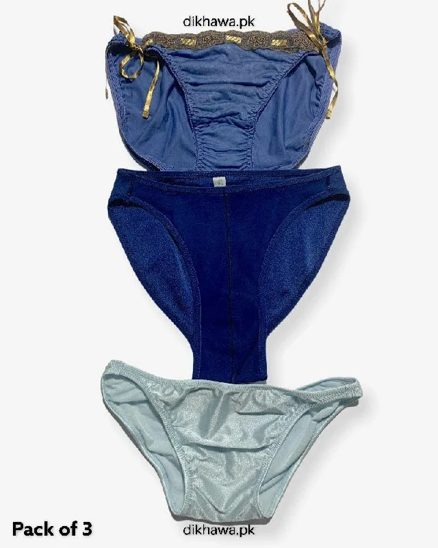 Pack of 3 Imported Stocklot Branded Net Panty Bikini Style Sexy Thong Panty Full coverage bikini, Comfortable, Modest, Trendy Pack of 3 Imported Stocklot Branded Net Panty Bikini Style Sexy Thong Panty Full coverage bikini, Comfortable, Modest, Trendy